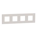 Plaque de finition Unica Deco Essentielle NU600824 Gris Pierre 4 postes