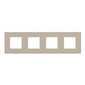 Plaque de finition Unica Deco Essentielle NU600826 Taupe 4 postes