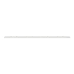 Plaque de finition Unica Deco Subtile NU600842 Blanc liseré cuivre 4 postes