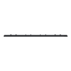 Plaque de finition Unica Deco Subtile NU600843 Anthracite liseré argent 4 postes