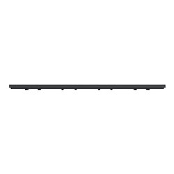 Plaque de finition Unica Deco Subtile NU600843 Anthracite liseré argent 4 postes