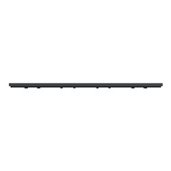 Plaque de finition Unica Deco Subtile NU600841 Anthracite liseré cuivre 4 postes