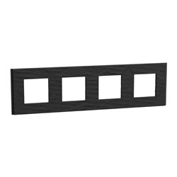 Plaque de finition Unica Deco Signature NU600877 Ardoise  4 postes