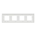 Plaque de finition Unica Deco Signature NU600879 Blanc neige 4 postes