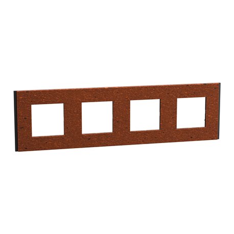 Plaque de finition Unica Deco Signature NU600871 Terracotta 4 postes
