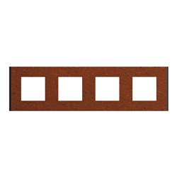Plaque de finition Unica Deco Signature NU600871 Terracotta 4 postes