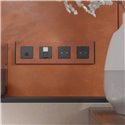 Plaque de finition Unica Deco Signature NU600871 Terracotta 4 postes