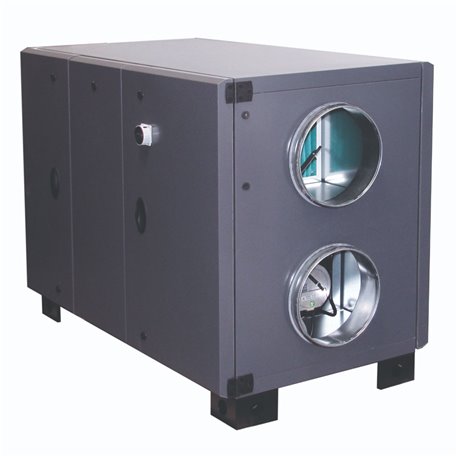 VMC double flux RHE Horizontal accès gauche Avec batterie électrique 4500 m3/h