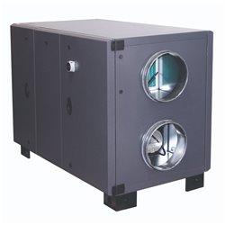 VMC double flux RHE Horizontal accès droit Avec batterie eau chaude 4500 m3/h