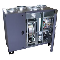 VMC double flux RHE Horizontal accès droit Avec batterie électrique 4500 m3/h