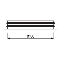 Piquage à plat Ø160mm à joint