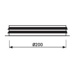 Piquage à plat Ø200mm à joint