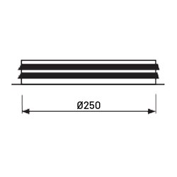 Piquage à plat Ø250mm à joint