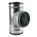 Té équerre 90° Ø160/125 mm à joint