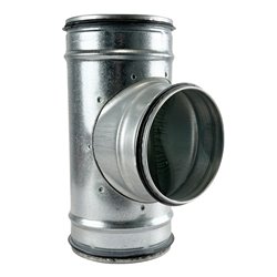 Té équerre 90° Ø250/125 mm à joint