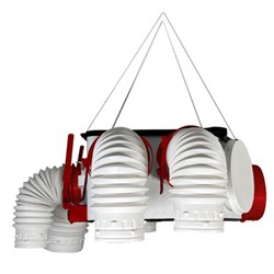 VMC hygroréglable Octeo Hygro Ecowatt+ 6 à 13 W-ThC moteur+bouches