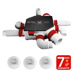 VMC hygroréglable Octeo Hygro Ecowatt+ 6,4 à 13,5 W-ThC moteur+bouches