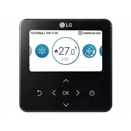 Télécommande filaire RS3 noire avec écran couleur