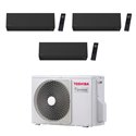 Climatiseur tri split Shorai Edge RAS-3M18G3AVG-E, Tailles 7 + 5 + 5 Noir R32