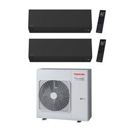 Climatiseur bi split Shorai Edge RAS-3M26G3AVG-E, Tailles 18 + 13 Noir R32