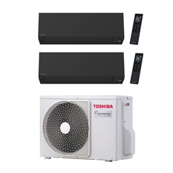 Climatiseur bi split Shorai Edge RAS-2M18G3AVG-E, Tailles 5 + 5 Noir R32