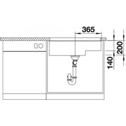 Evier Subline 700-U Level Silgranit Avec accessoires Café 523461