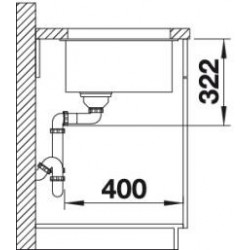 Evier Subline 700-U Level Silgranit Avec accessoires Café 523461