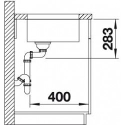 Evier Supra 450-U 450x430 mm Manuel Inox 518203
