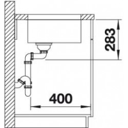 Evier Supra 500-U 500x430 mm Manuel Inox 518205