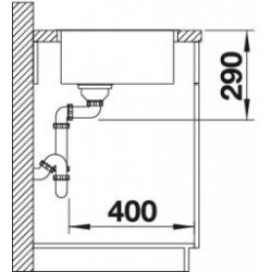 Evier Andano 500-IF 540x440 mm Inox 522965