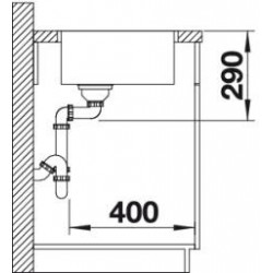 Evier Andano 700-IF 740x440 mm Inox 522969
