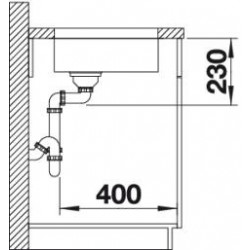 Evier Andano 180-U 220x440 mm Manuel Inox 522952