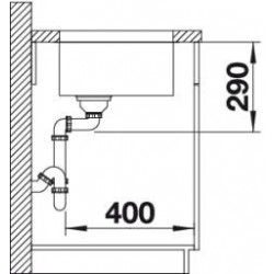 Evier Andano 340-U 380x440 mm Manuel Inox 522955