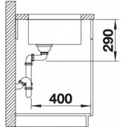 Evier Andano 400-U 440x440 mm Manuel Inox 522959