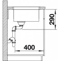 Evier Andano 450-U 490x440 mm Manuel Inox 522963