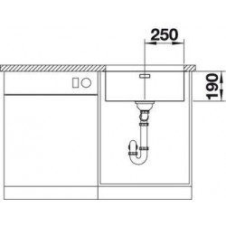 Evier Andano 500-U 540x440 mm Manuel Inox 522967