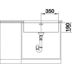 Evier Andano 700-U 740x400 mm Manuel Inox 522971