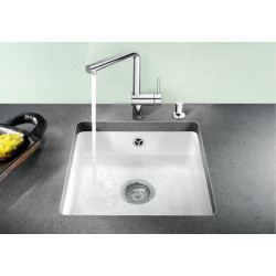 Evier Subline 375-U 414x456 mm Blanc Cristal PuraPlus 523726 Blanco