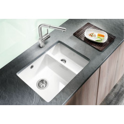 Evier Subline 350/150-U 567x456 mm Blanc Cristal PuraPlus 523741