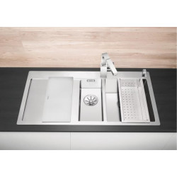 Evier Claron 6 S-IF Steelart Cuve simple et vide sauce Egouttoir à gauche Inox 521645