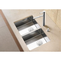Evier Claron 400/400-U Steelart Cuve double 865x440 mm Inox 521618