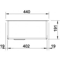 Evier Claron 400/400-IF Steelart Cuve double 865x440 mm Inox 521617