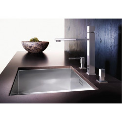 Evier Zerox 500-U Steelart 540x440 mm Cuve simple Inox 521589