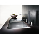 Evier Zerox 700-U Steelart 740x440 mm Cuve simple Inox 521593