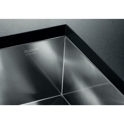 Evier Zerox 340/180-U Steelart 585x440 mm Grande cuve à droite Inox 521614