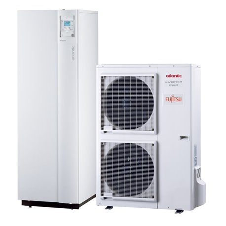 Pompe à chaleur air eau Alféa Hybrid Duo Gaz, 10.89 kWatts 120 Litres Monophasé