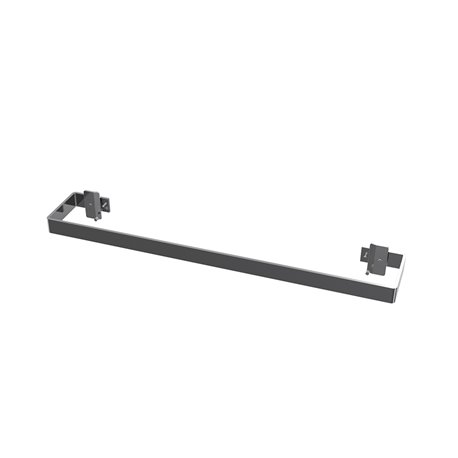 Barre porte serviettes chromée 60 cm pour sèche serviette Folio Glass