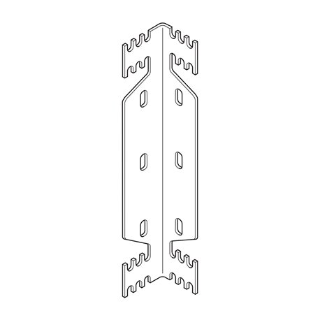 Support cloisons légères pour radiateur Lamella et Lamella Réhabilitation de hauteur 700 mm
