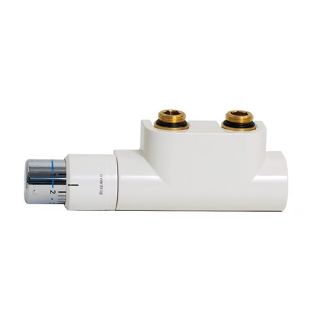 Corps de vanne bitube équerre blanc 598000