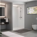Panneau de douche Kinewall Design 125x250 cm Blanc satiné